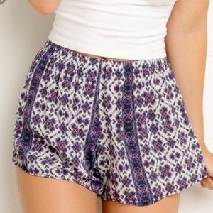 purple patterned brandy shorts!